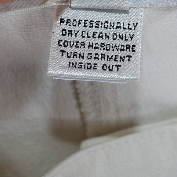 St John Collection White‎ Embellished Flare Pants Size 6 - Picture 11 of 13